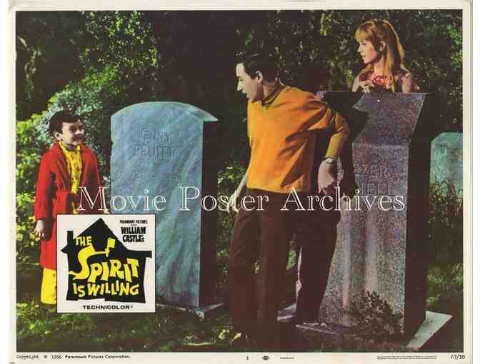SPIRIT IS WILLING, 1967, lobby card set, John Astin, William Castle's girl ghosts