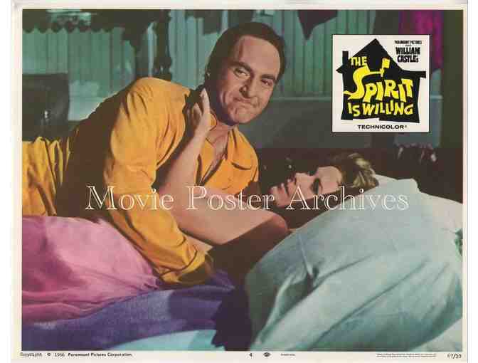 SPIRIT IS WILLING, 1967, lobby card set, John Astin, William Castle's girl ghosts