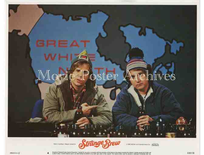 STRANGE BREW, 1983, lobby card set, Rick Moranis, Dave Thomas, Max Von Sydow.