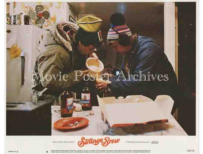 STRANGE BREW, 1983, lobby card set, Rick Moranis, Dave Thomas, Max Von Sydow.