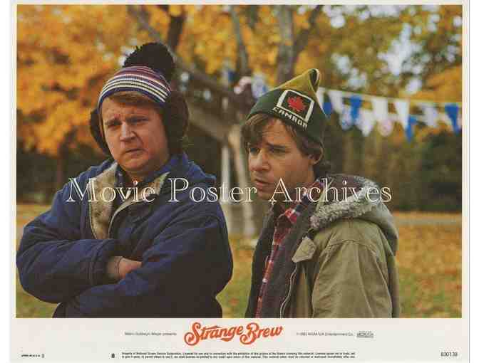 STRANGE BREW, 1983, lobby card set, Rick Moranis, Dave Thomas, Max Von Sydow.