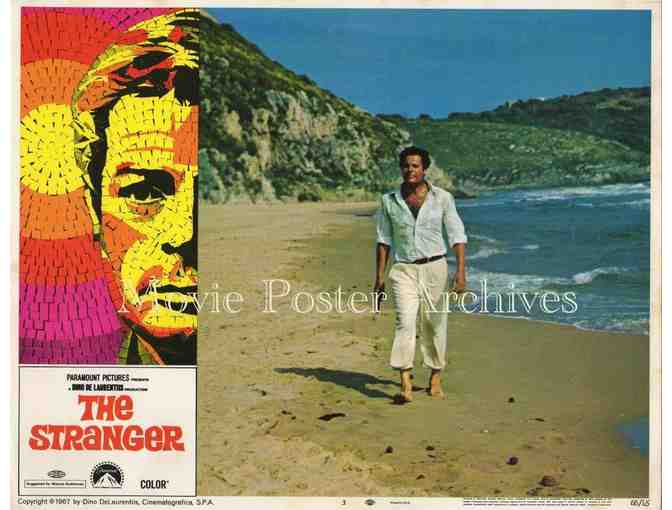 STRANGER, 1968, lobby card set, Marcello Mastroianni, Anna Karina, Bernard Blier