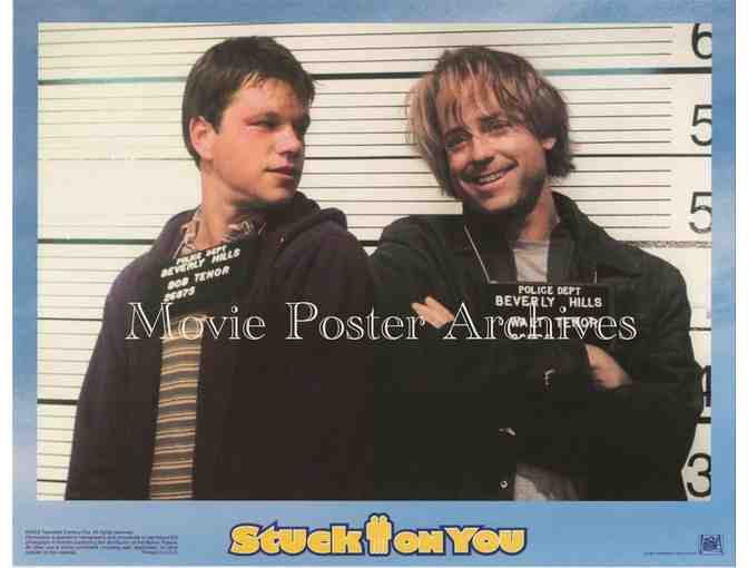 STUCK ON YOU, 2003, lobby card set, Matt Damon, Greg Kinnear, Eva Mendes, Cher