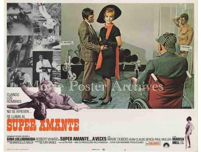 STUNTMAN, 1968, lobby card set, Gina Lollobrigida, Robert Viharo, Paul Muller