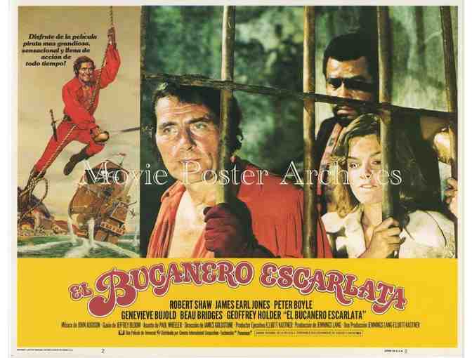 SWASHBUCKLER, 1976, lobby card set, Robert Shaw, James Earl Jones, Peter Boyle