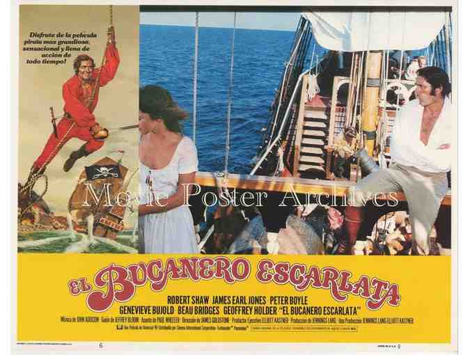 SWASHBUCKLER, 1976, lobby card set, Robert Shaw, James Earl Jones, Peter Boyle