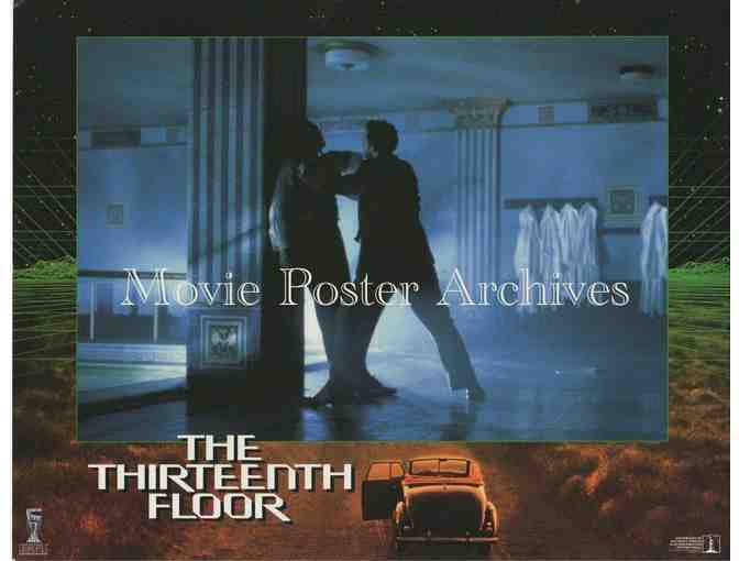 THIRTEENTH FLOOR, 1999, lobby card set, Vincent D'Onofrio, Armin Mueller-Stahl