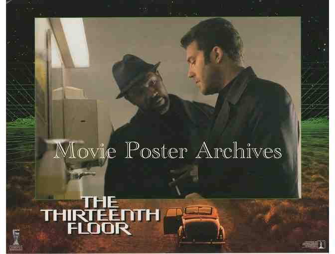 THIRTEENTH FLOOR, 1999, lobby card set, Vincent D'Onofrio, Armin Mueller-Stahl