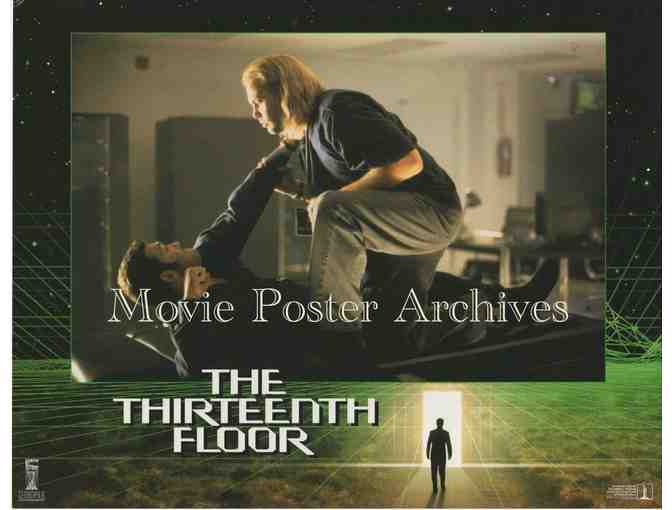 THIRTEENTH FLOOR, 1999, lobby card set, Vincent D'Onofrio, Armin Mueller-Stahl