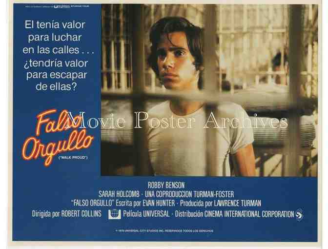 WALK PROUD, 1979, lobby card set, Robby Benson, Sarah Holcomb, Henry Darrow