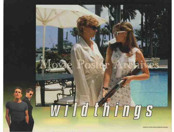 WILD THINGS, 1998, lobby card set, Campbell, Bacon, Dillon, Murray, Wagner