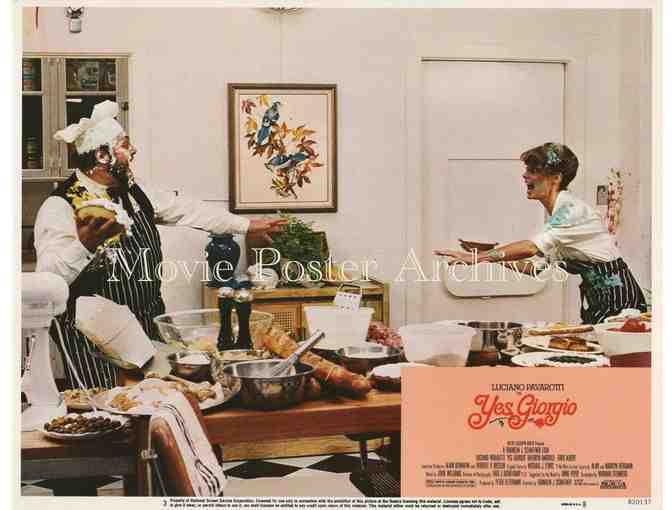 YES, GIORGIO, 1982, lobby card set, Luciano Pavarotti, Kathryn Harrold, Eddie Albert