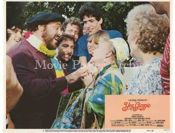 YES, GIORGIO, 1982, lobby card set, Luciano Pavarotti, Kathryn Harrold, Eddie Albert
