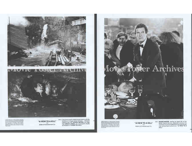 VIEW TO A KILL, 1985, movie stills, James Bond 007, Roger Moore, Grace Jones