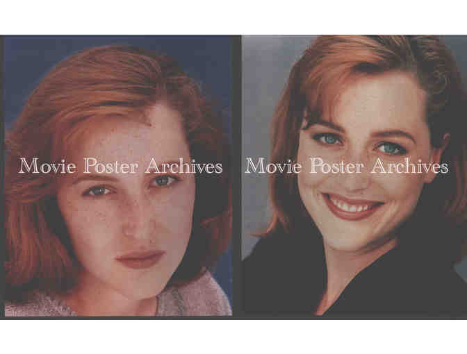 GILLIAN ANDERSON, group of color classic celebrity portraits, stills or photos