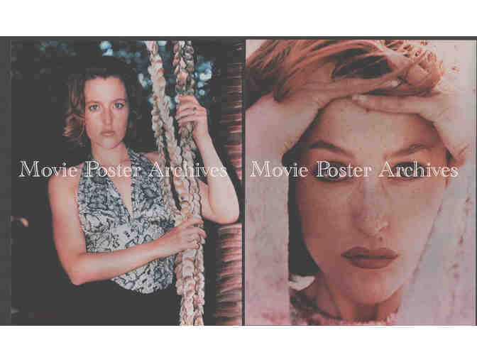 GILLIAN ANDERSON, group of color classic celebrity portraits, stills or photos