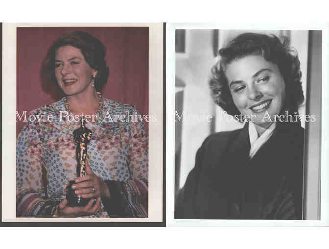 INGRID BERGMAN, group of classic celebrity portraits, stills or photos