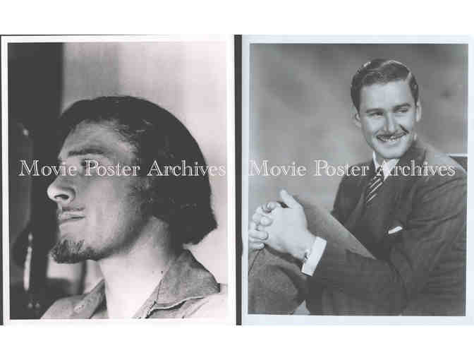 ERROL FLYNN, group of classic celebrity portraits, stills or photos