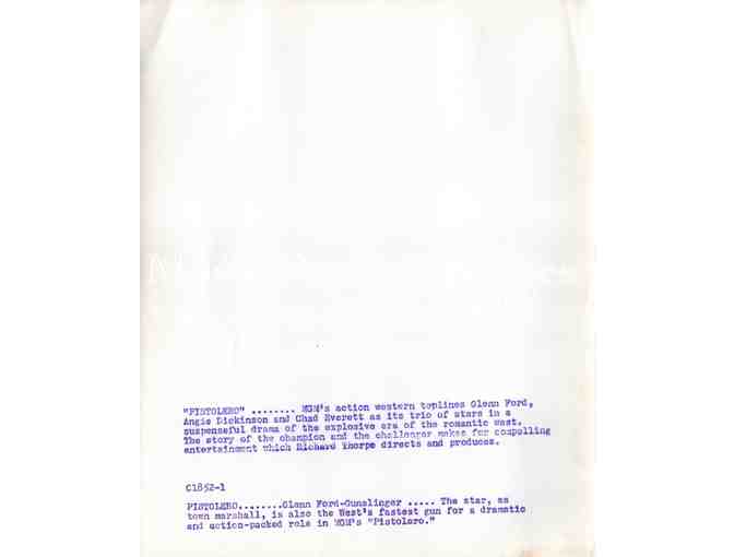 GLENN FORD, group of classic celebrity portraits, stills or photos