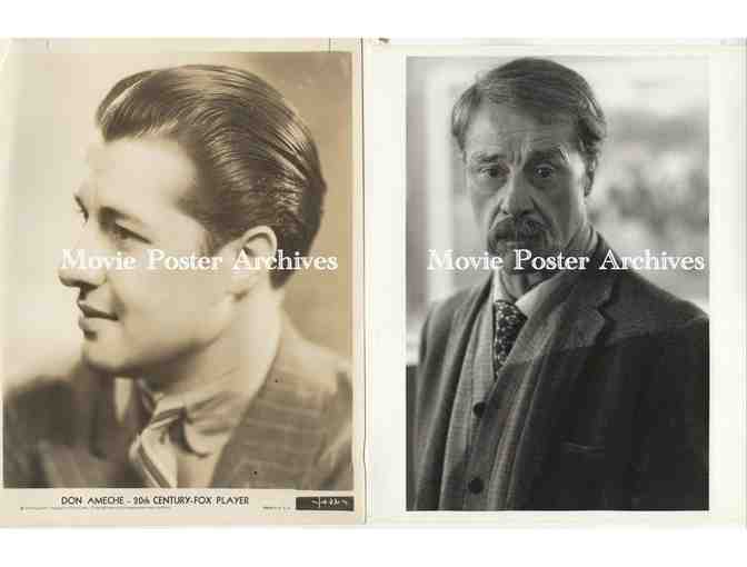 DON AMECHE, group of black and white classic celebrity portraits, stills or photos