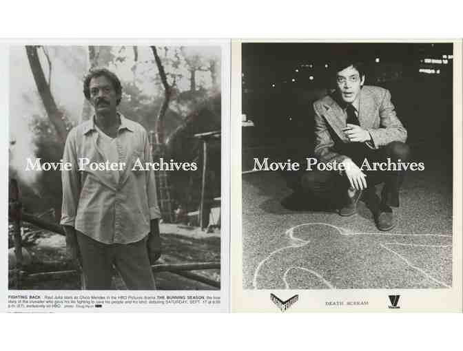 RAUL JULIA, group of black and white classic celebrity portraits, stills or photos