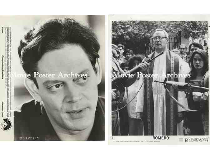 RAUL JULIA, group of black and white classic celebrity portraits, stills or photos