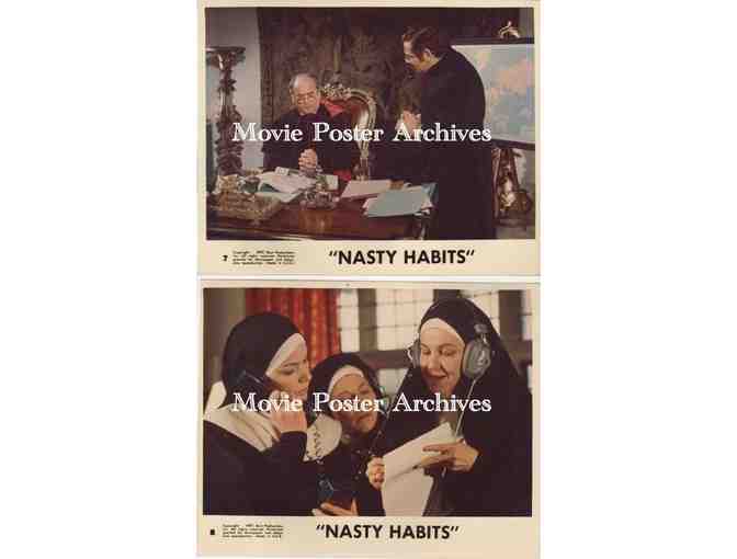 NASTY HABITS, 1977, mini lobby cards, Glenda Jackson, Geraldine Page, Eli Wallach, Jerry Stiller