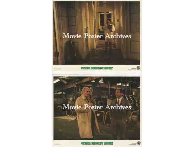 OTHER PEOPLES MONEY, 1991, mini lobby cards, Danny DeVito, Gregory Peck, Dean Jones