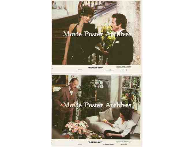 ROUGH CUT, 1980, mini lobby cards, Burt Reynolds, Lesley-Anne Down, David Niven, Patrick Magee