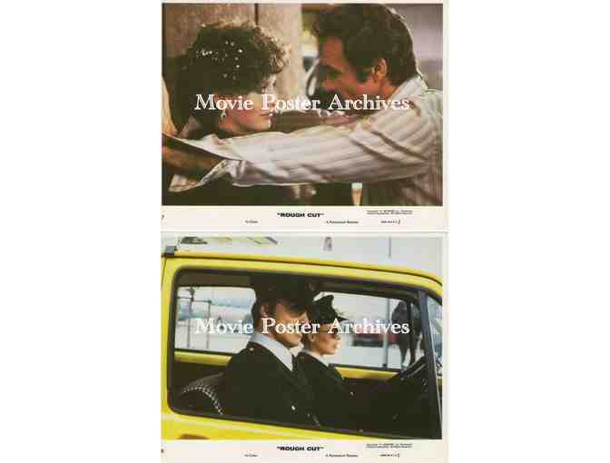 ROUGH CUT, 1980, mini lobby cards, Burt Reynolds, Lesley-Anne Down, David Niven, Patrick Magee