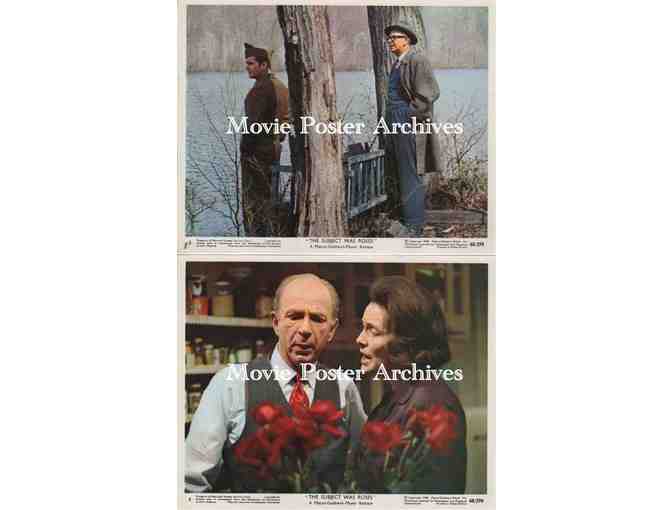 SUBJECT WAS ROSES, 1968, mini lobby cards, Martin Sheen, Patricia Neal, Jack Albertson