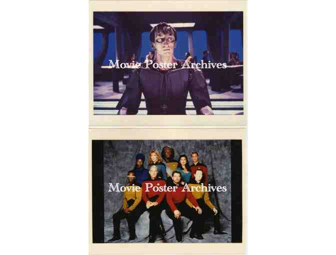 STAR TREK: NEXT GENERATION, color photographs, Patrick Stewart, Frakes, Burton, Spiner