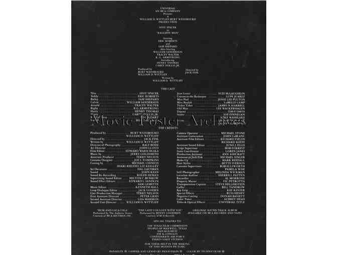 RAGGEDY MAN, 1981, program, Sissy Spacek, Eric Roberts, Sam Shepard, Henry Thomas.