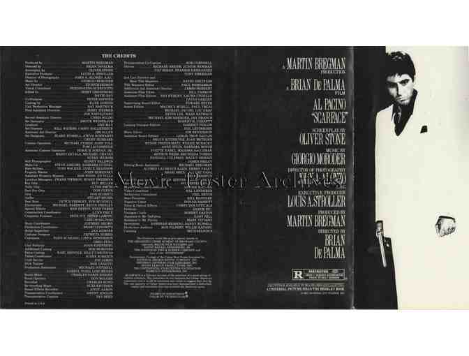 SCARFACE, 1983, program, Al Pacino, Michelle Pfeiffer, Steven Bauer, Robert Loggia