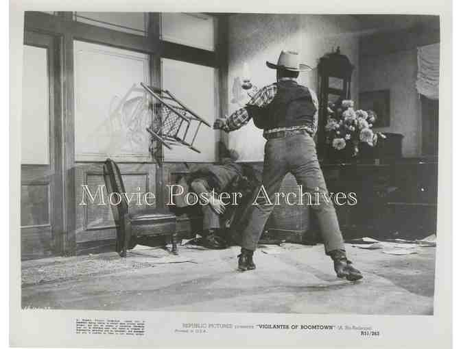 VIGILANTES OF BOOMTOWN, 1947, movie stills, Allan Rocky Lane, Robert Bobby Blake