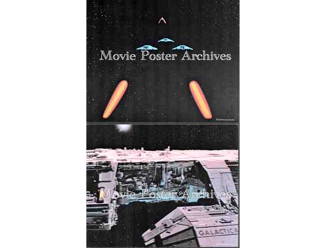 BATTLESTAR GALACTICA, 1978, promo cards, Lorne Greene, Richard Hatch