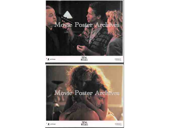 TOTAL RECALL, 1990, mini lobby cards, Arnold Schwarzenegger, Sharon Stone