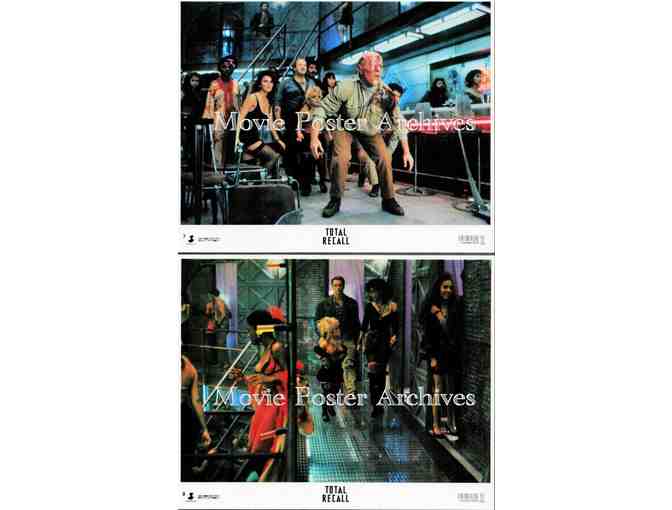 TOTAL RECALL, 1990, mini lobby cards, Arnold Schwarzenegger, Sharon Stone