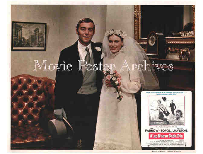 PUBLIC EYE, 1972, lobby cards, Mia Farrow, Topol, Michael Jayston