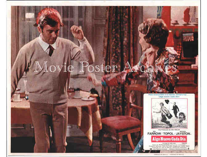 PUBLIC EYE, 1972, lobby cards, Mia Farrow, Topol, Michael Jayston