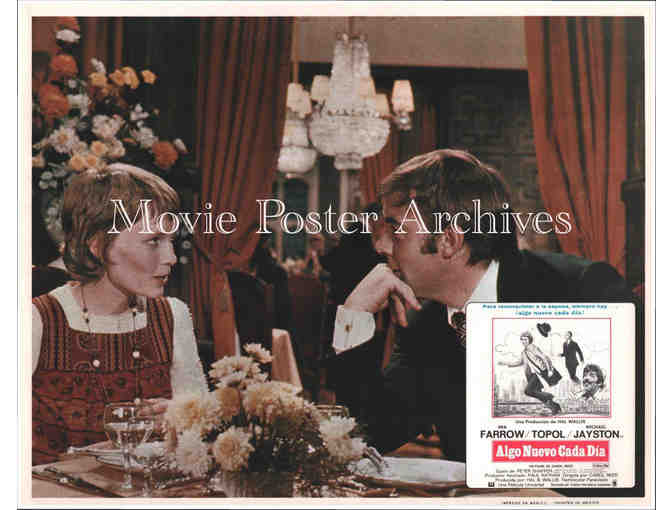 PUBLIC EYE, 1972, lobby cards, Mia Farrow, Topol, Michael Jayston