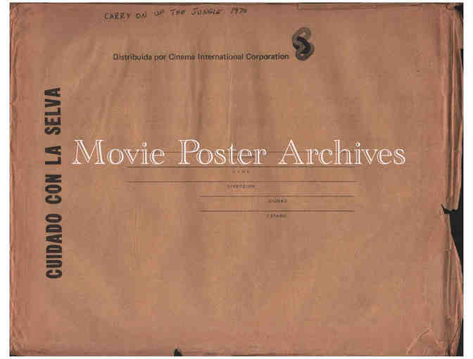 CARRY ON UP THE JUNGLE, 1970, lobby cards, Sidney James, Charles Hawtrey