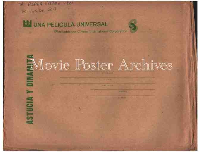 ALPHA CAPER, 1973, lobby cards, Henry Fonda, Leonard Nimoy, Larry Hagman