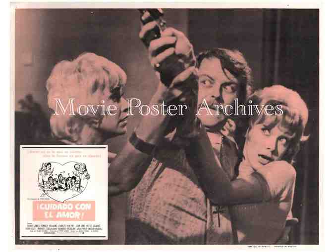 CARRY ON LOVING, 1970, lobby cards, Sidney James, Charles Hawtrey