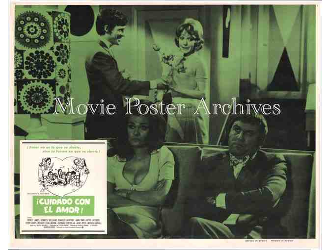 CARRY ON LOVING, 1970, lobby cards, Sidney James, Charles Hawtrey
