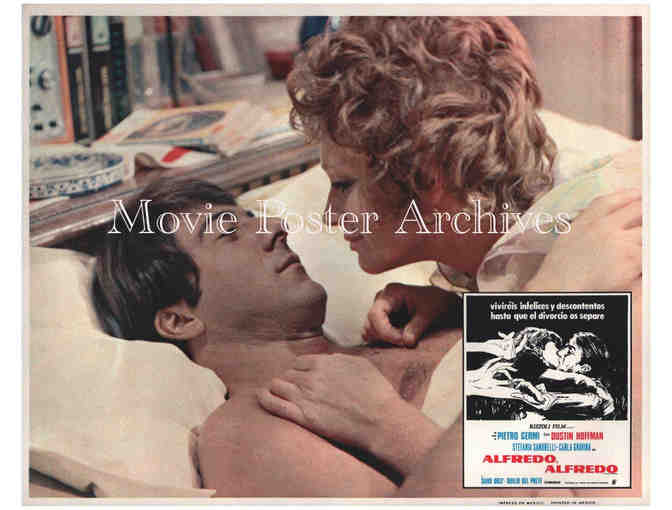 ALFREDO, ALFREDO, 1973, lobby cards, Dustin Hoffman, Stefania Sandrelli