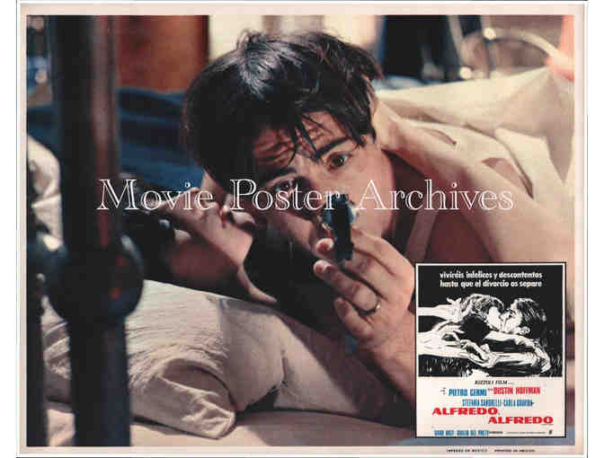 ALFREDO, ALFREDO, 1973, lobby cards, Dustin Hoffman, Stefania Sandrelli