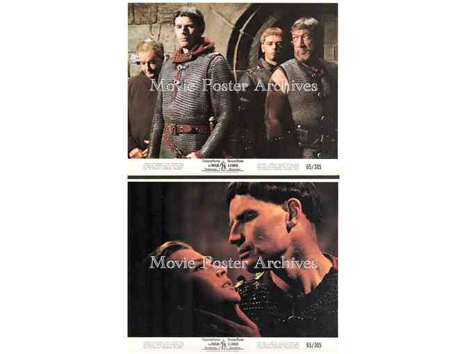 WARLORD, 1965, mini lobby cards, Charlton Heston, Richard Boone, Guy Stockwell