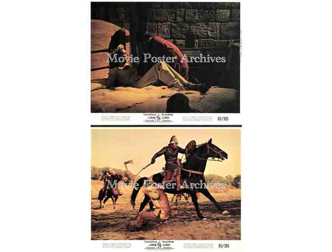 WARLORD, 1965, mini lobby cards, Charlton Heston, Richard Boone, Guy Stockwell