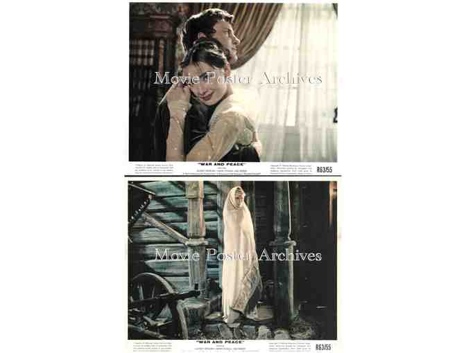 WAR AND PEACE, 1956, mini lobby cards, Audrey Hepburn, Henry Fonda, Mel Ferrer